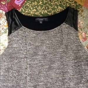 Sanctuary drop waist dress w/faux leather detail
